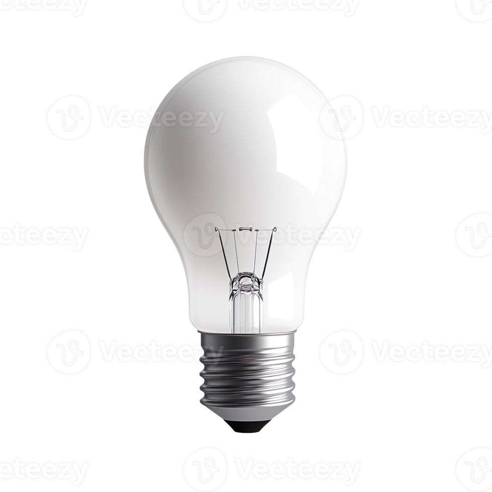 Modern LED Lightbulb Design isolated on transparent background png