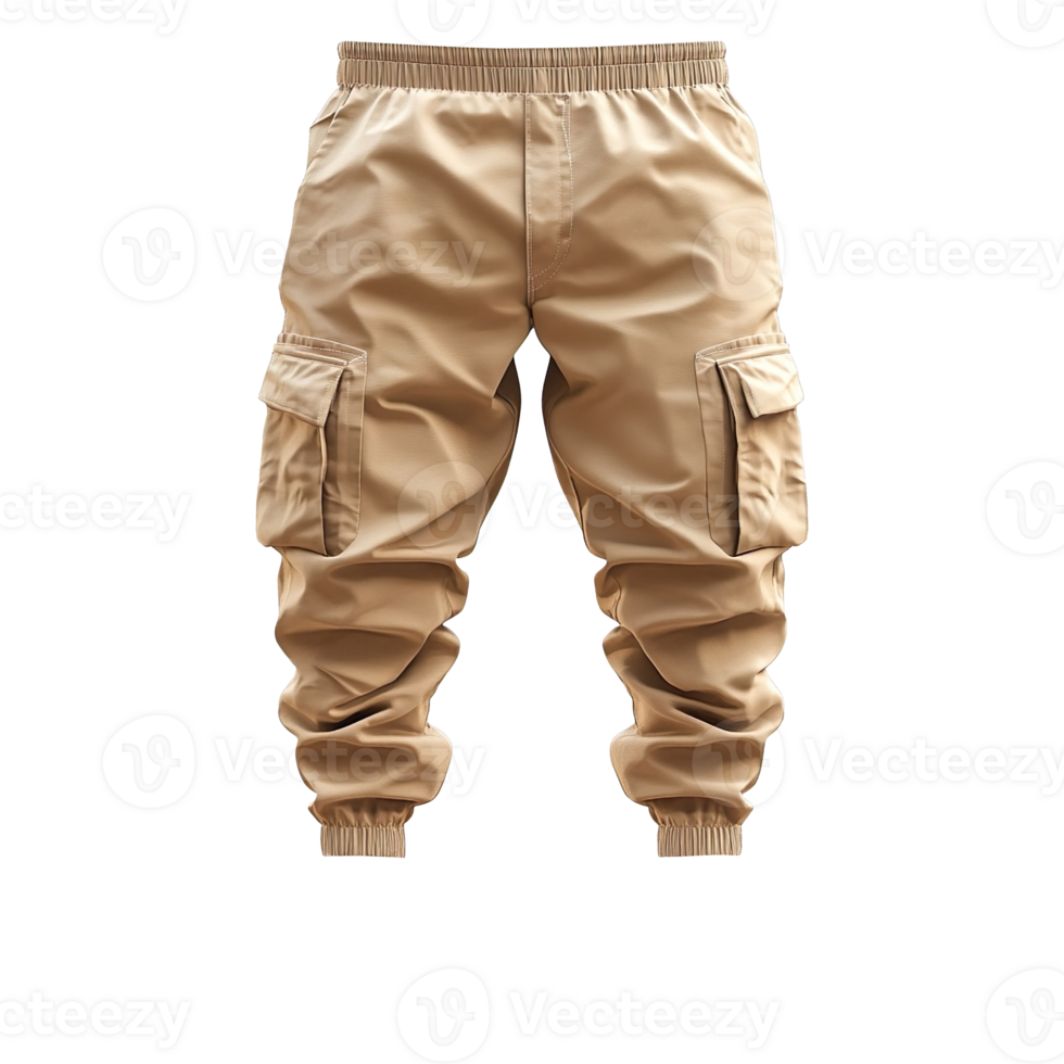 Men's Cargo Pants, Plain Design isolated on transparent background png