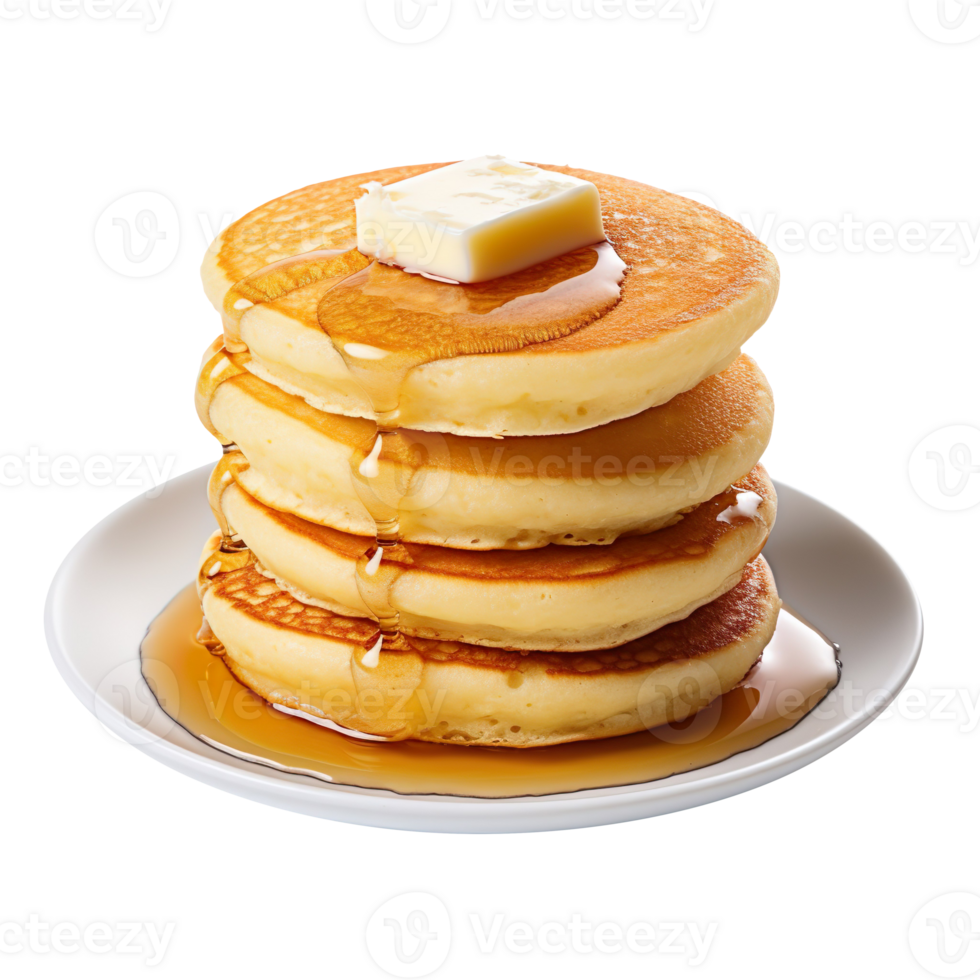 Mini pancakes isolated on transparent background png