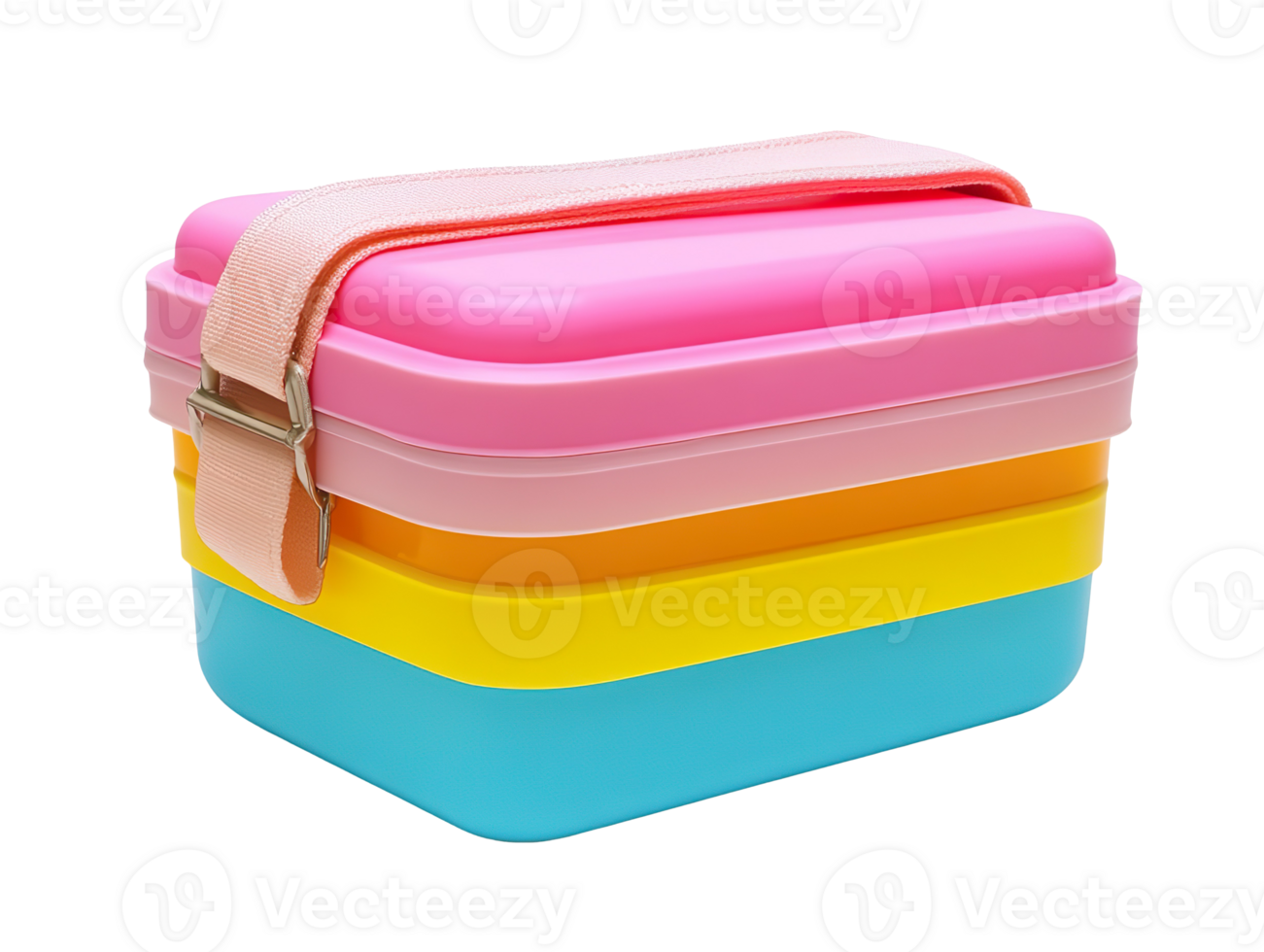 Neat lunch box isolated on transparent background png