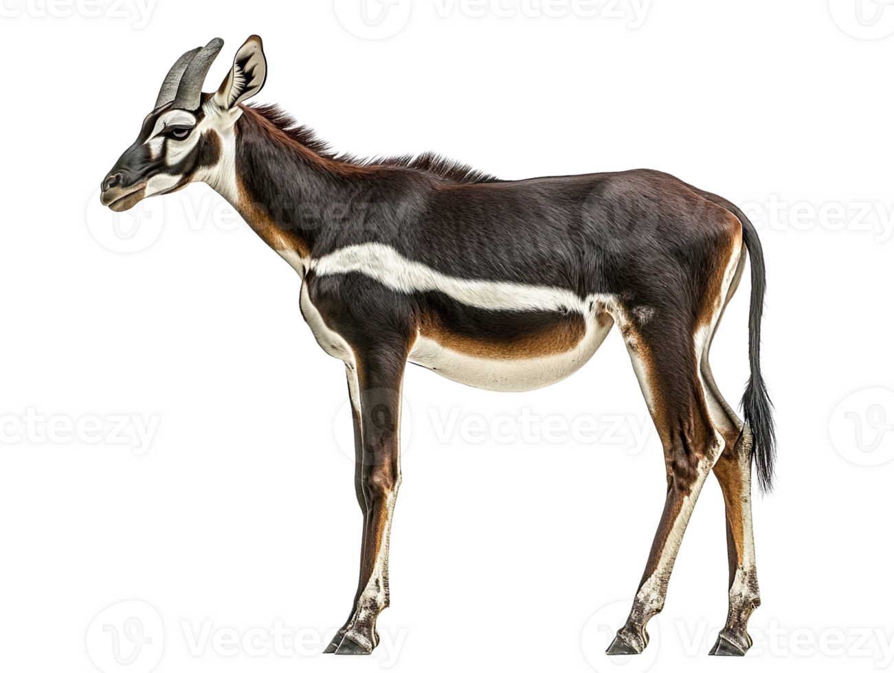 Okapi Side View isolated on transparent background png
