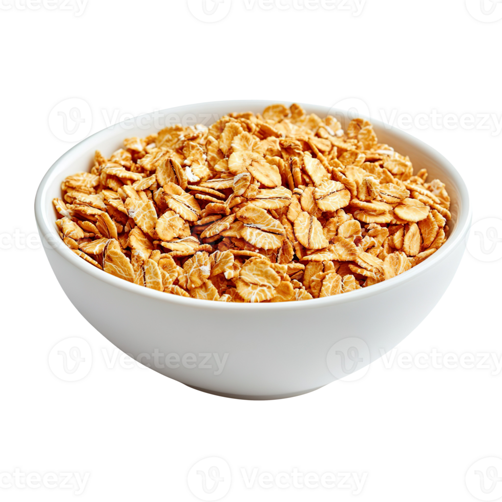 Oatmeal cereal isolated on transparent background png