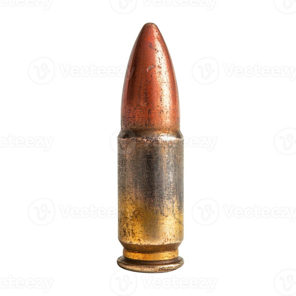 old bullet isolated on transparent background png