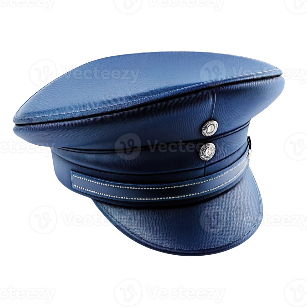 Officer Cap isolated on transparent background png