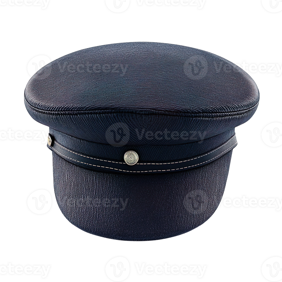Officer Cap isolated on a transparent background png