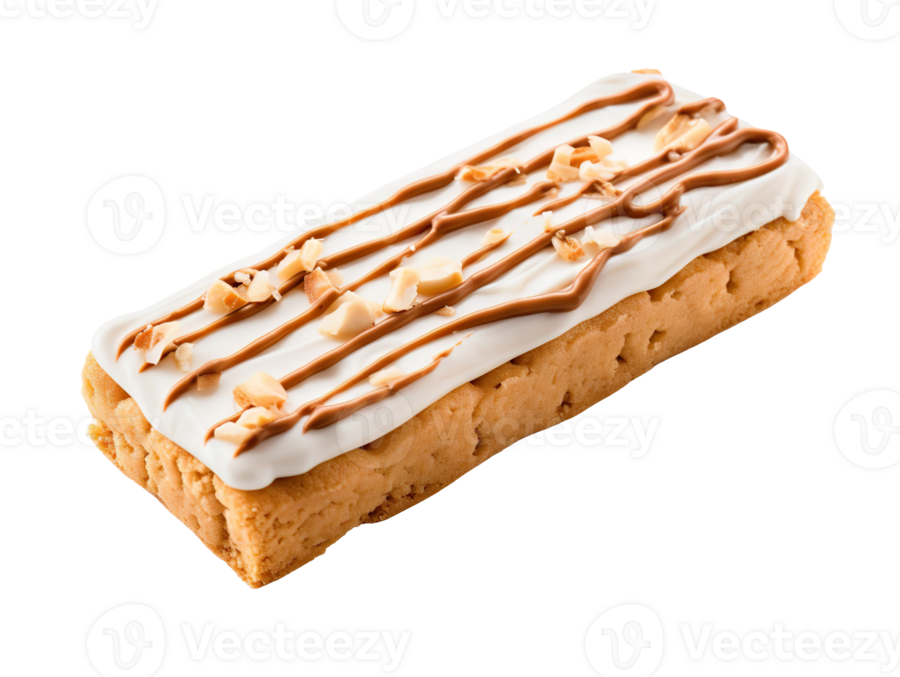 peanut bar top view isolated on transparent background png
