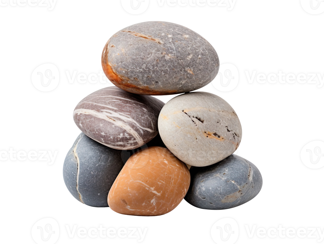 pebble stone isolated on transparent background png