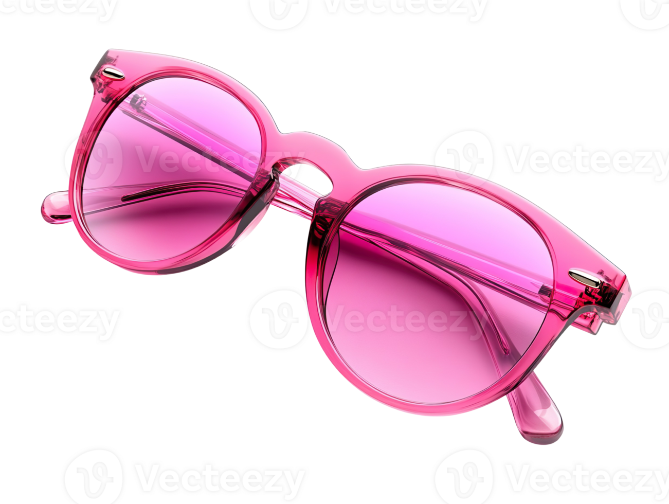 Pink sunglasses isolated on a transparent background png