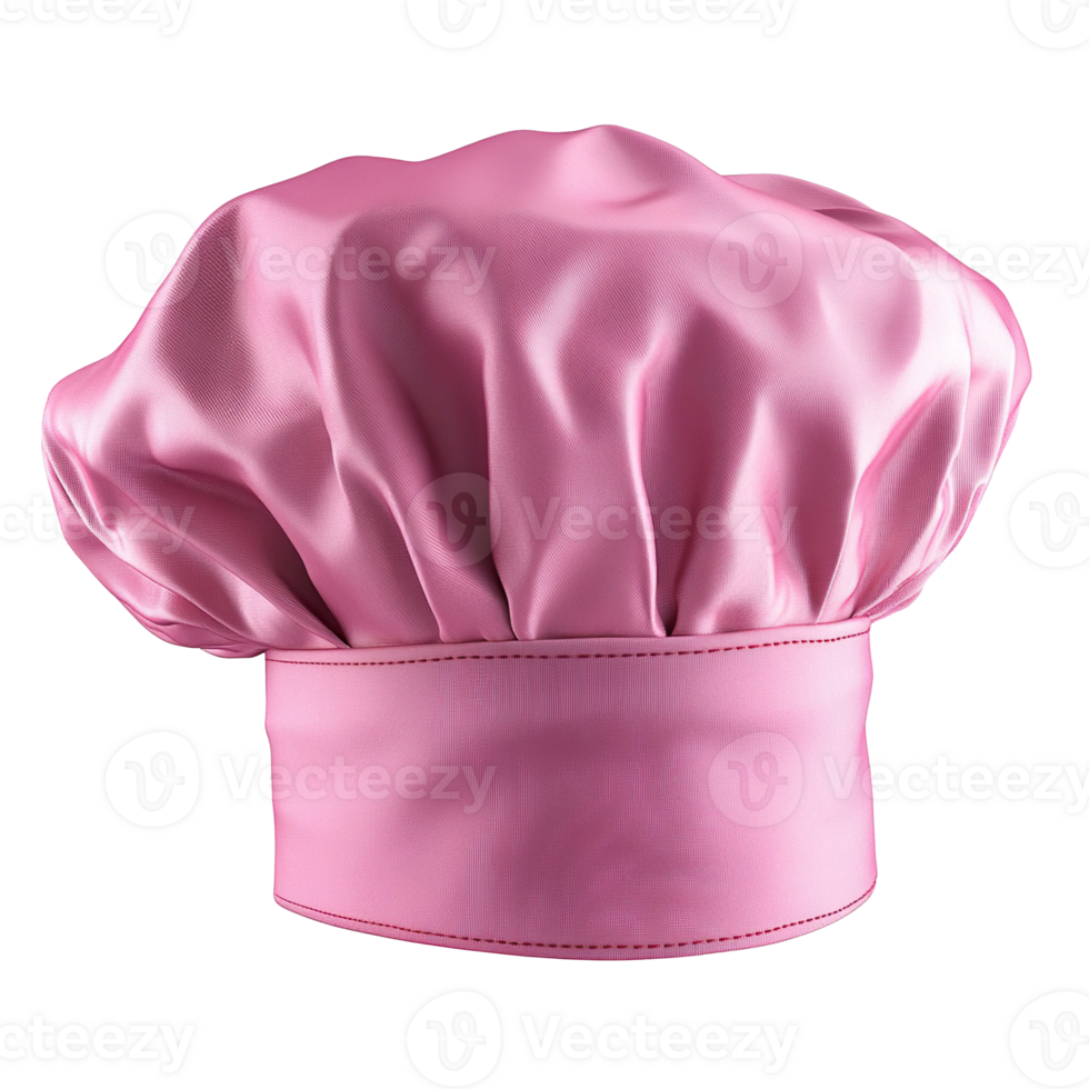 pink chefs hat isolated on transparent background png