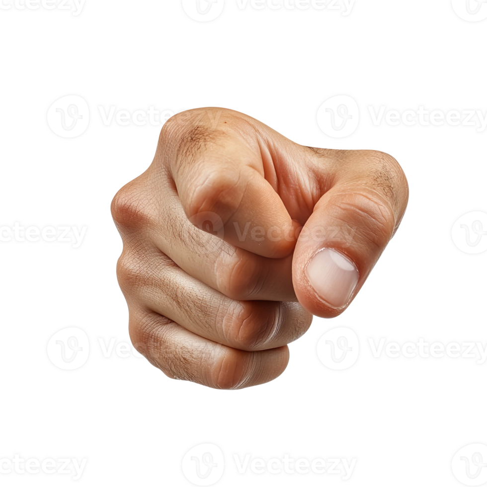 pointing hand gesture isolated on transparent background png