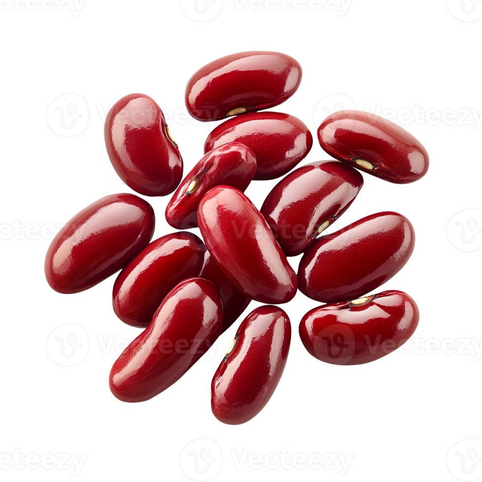 Red Kidney Beans isolated on transparent background png