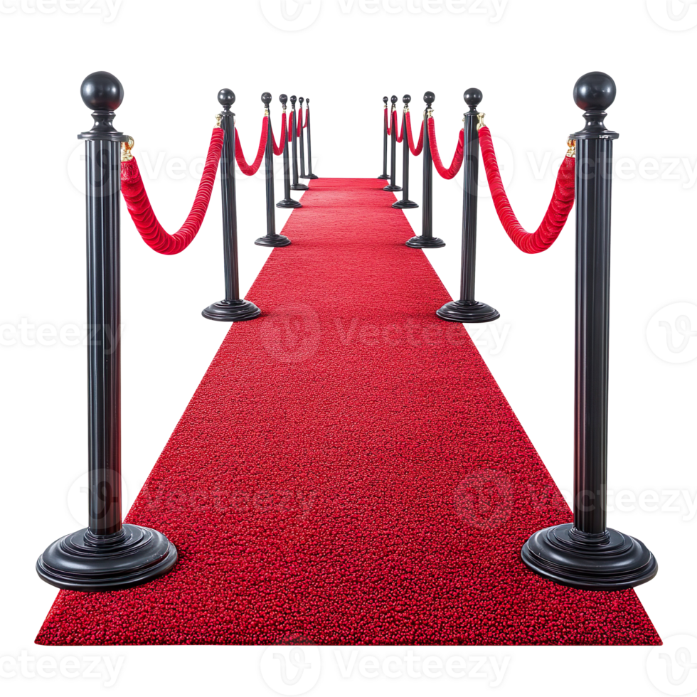 Red Carpet Railing isolated on transparent background png