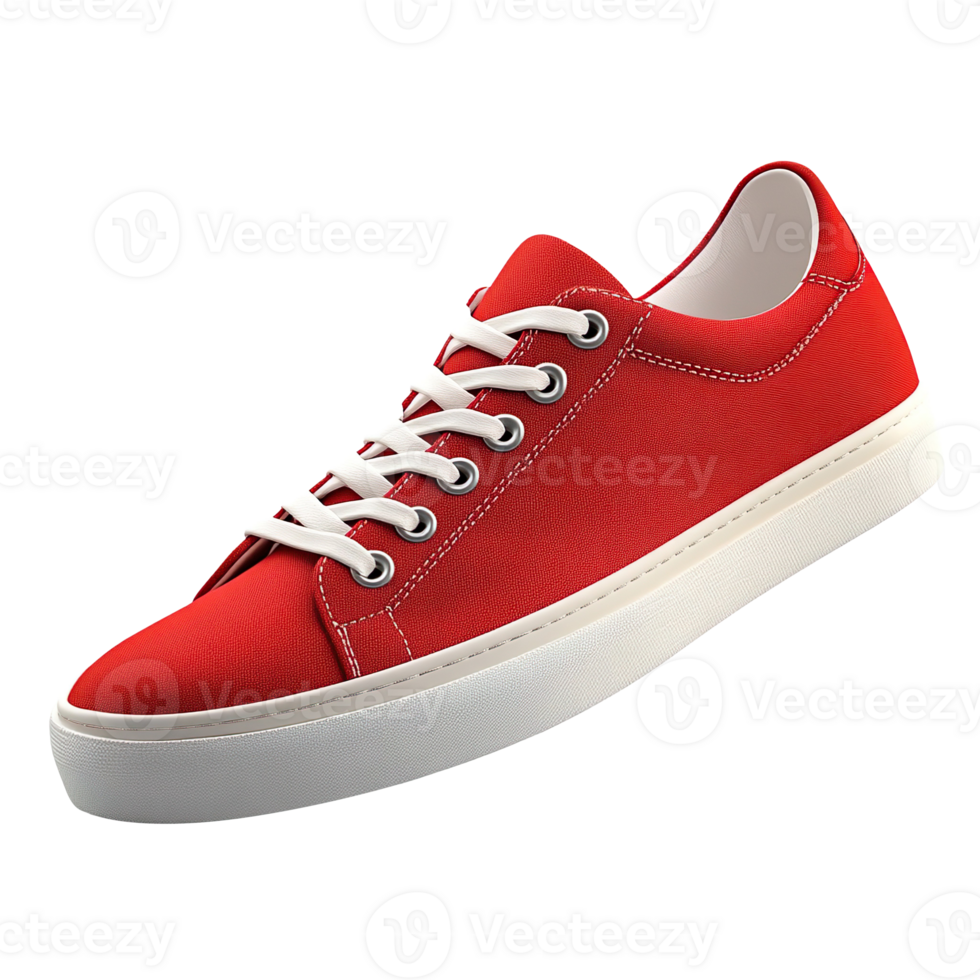 Red Sneakers isolated on transparent background png