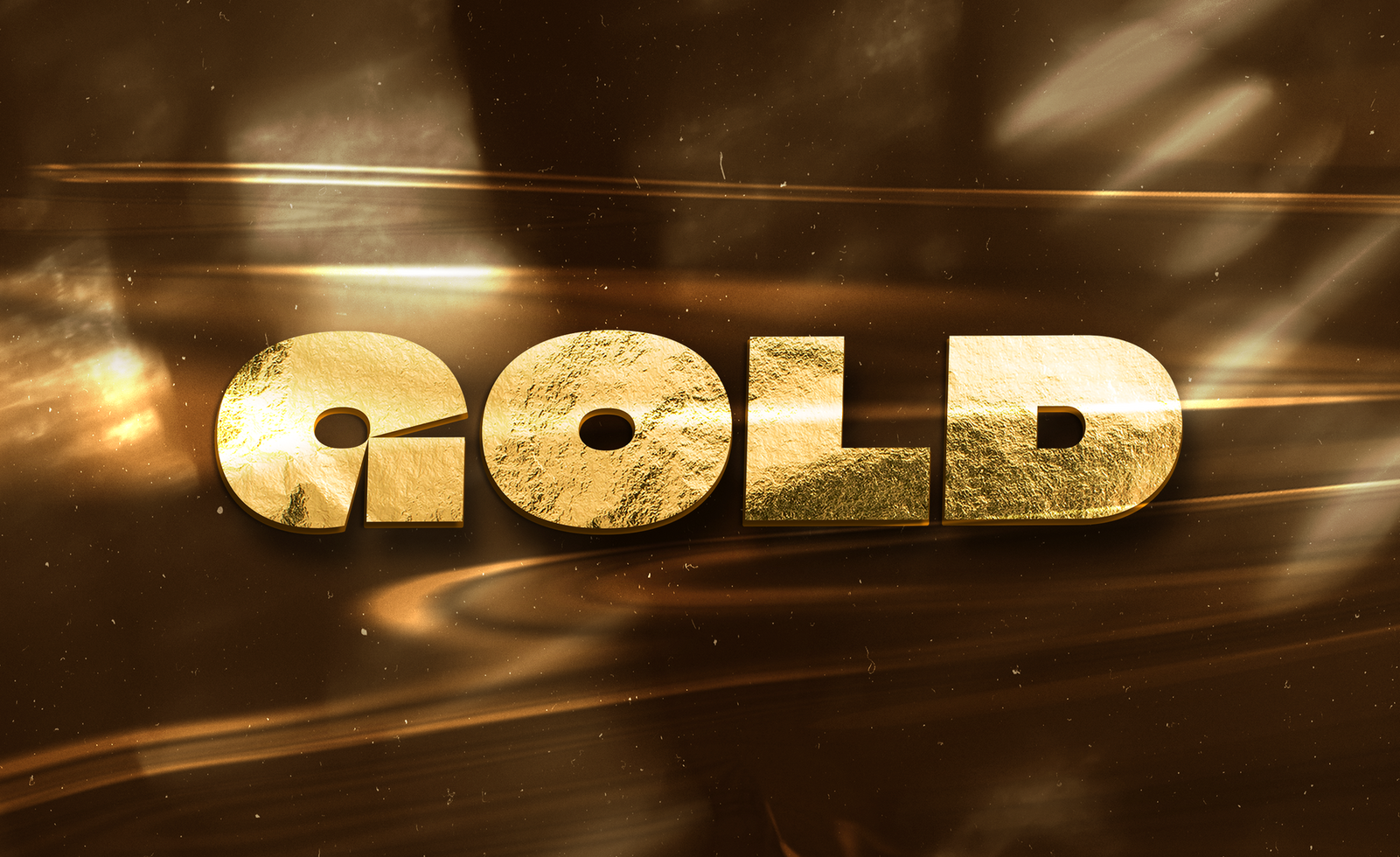 Gold Text Effect Design psd