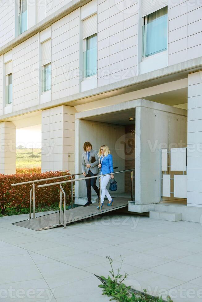 A building with a ramp photo