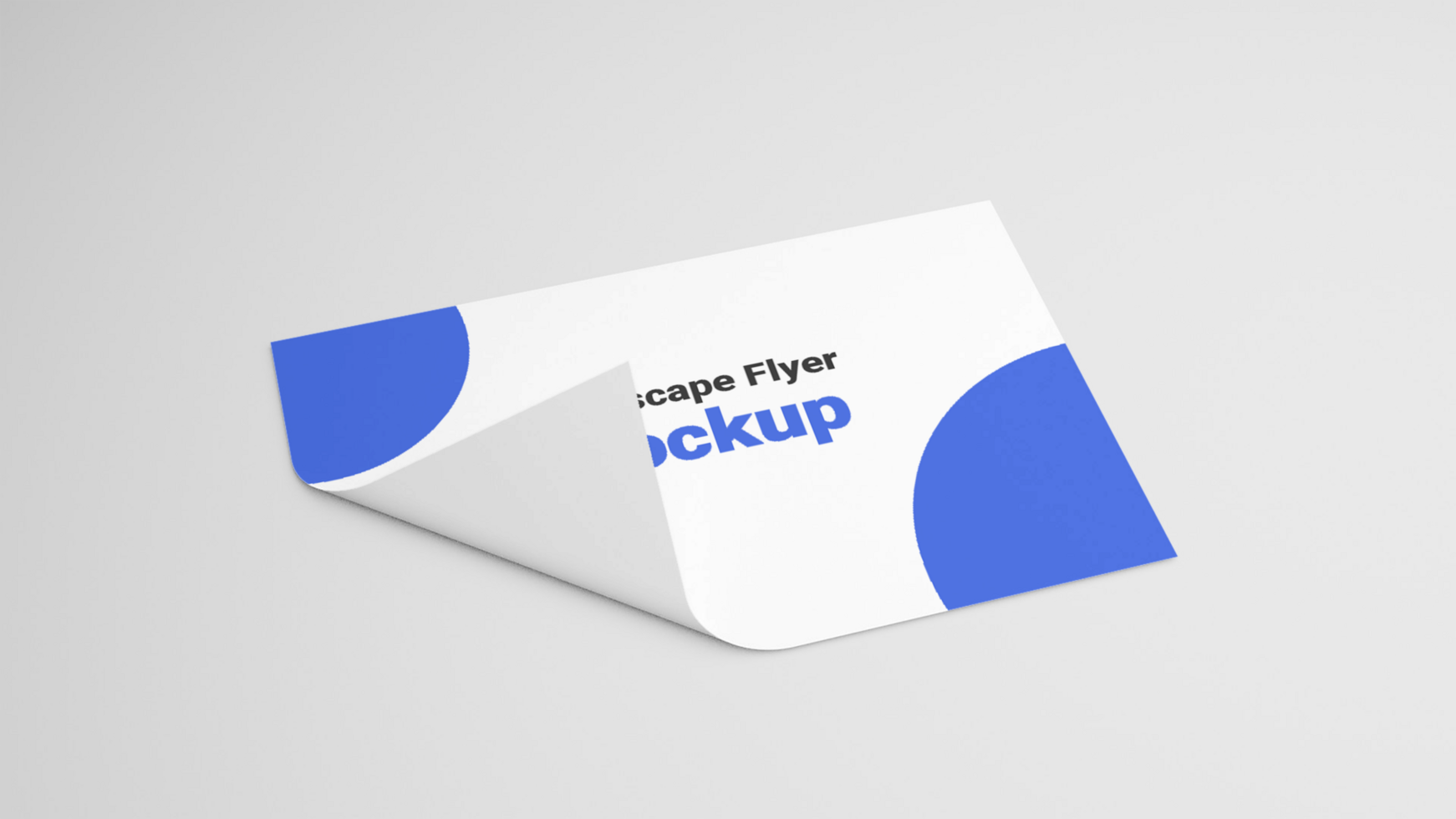 Folded paper mockup psd