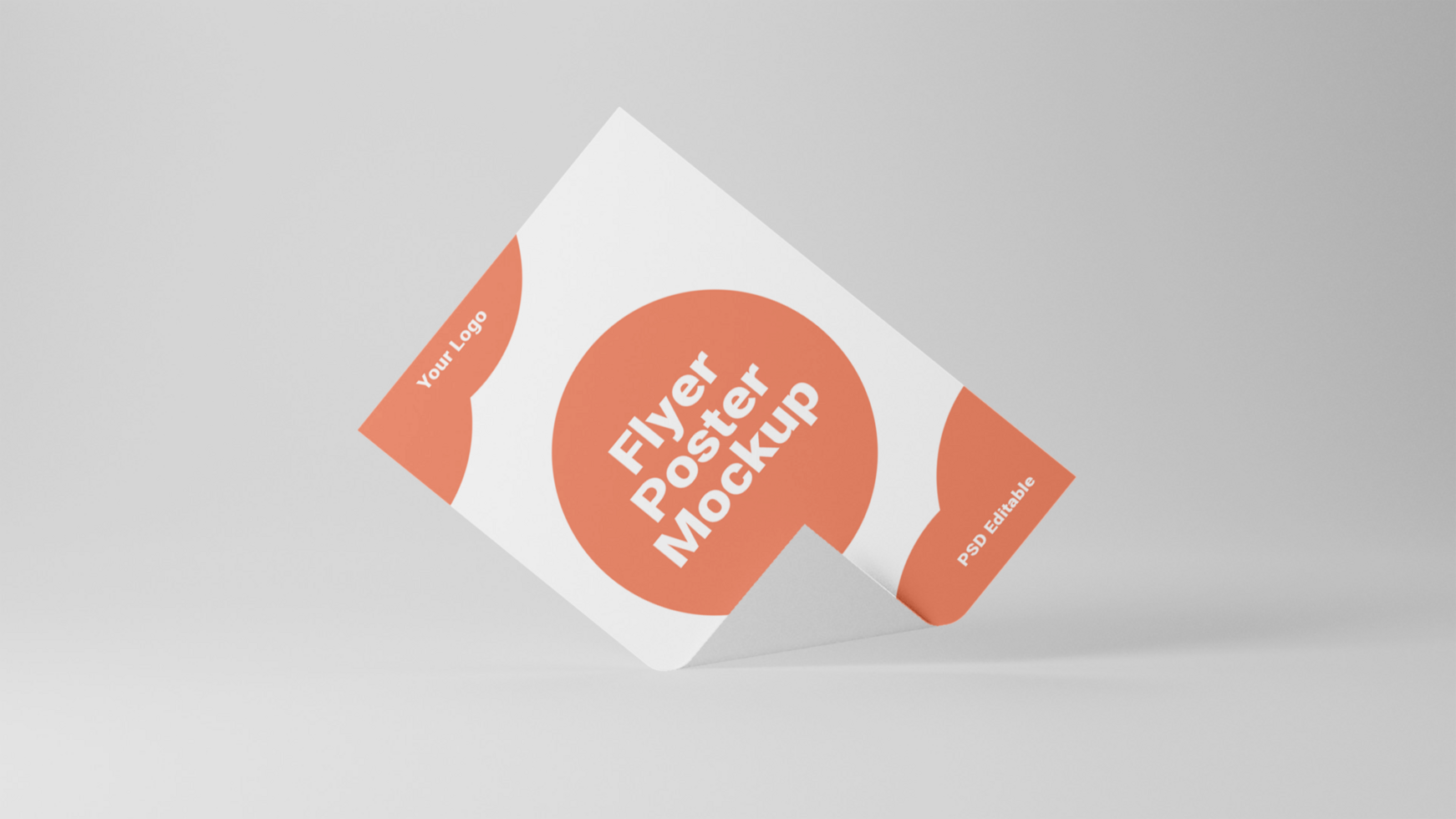 mockup flyer design psd