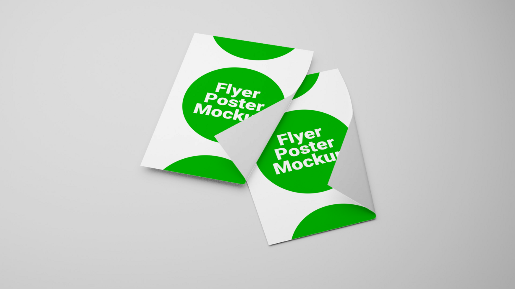 a4 flyer mockup design psd