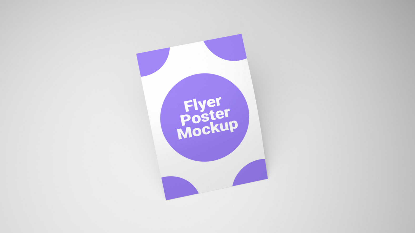 mockup flyer template psd