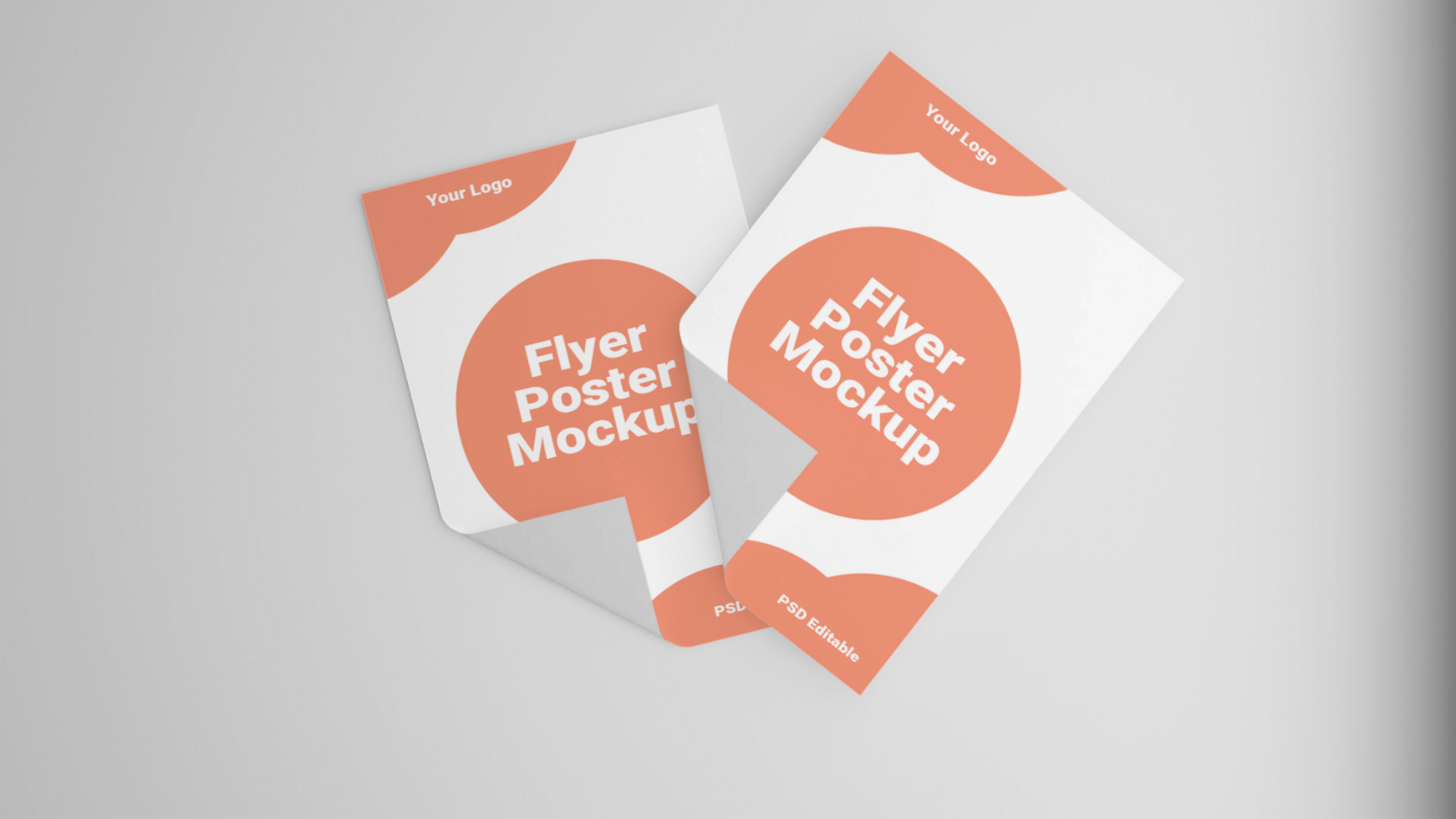 flyer mockup design psd