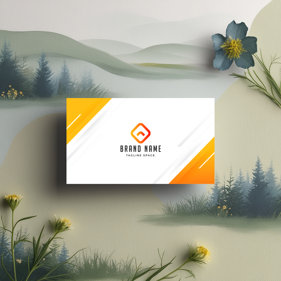 Creative business card mockup psd