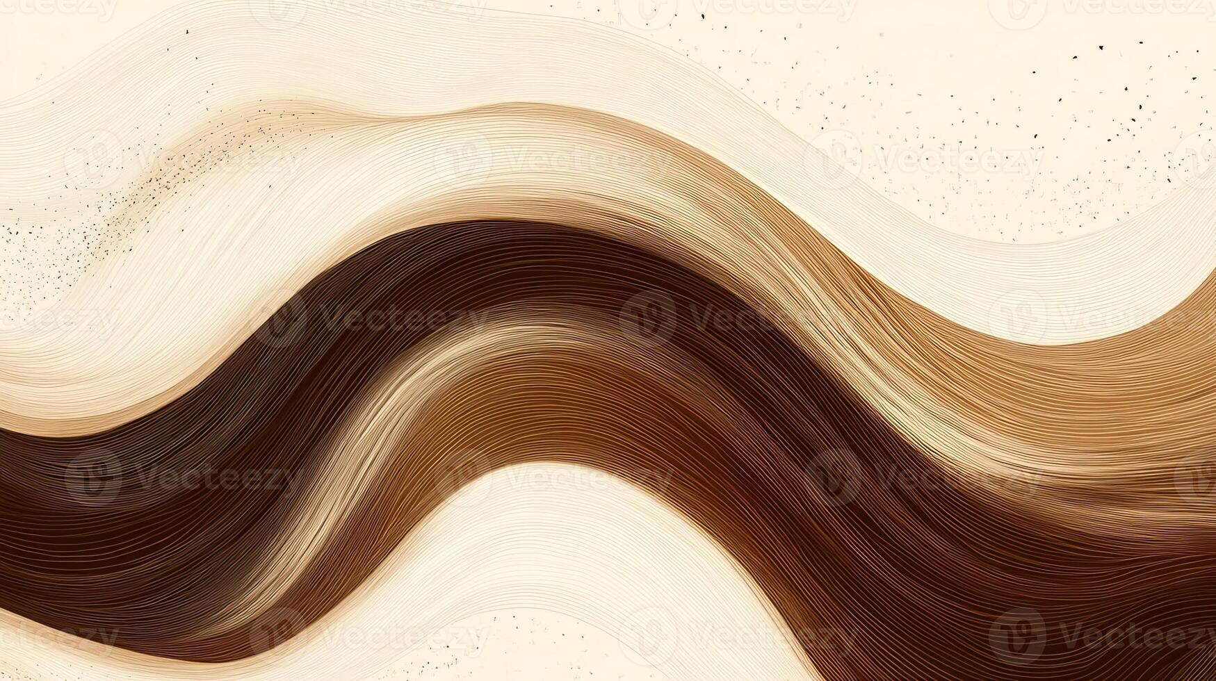 Abstract design showcases flowing brown and beige waves with intricate textures reminiscent of natural landscapes and soft earthy tones photo