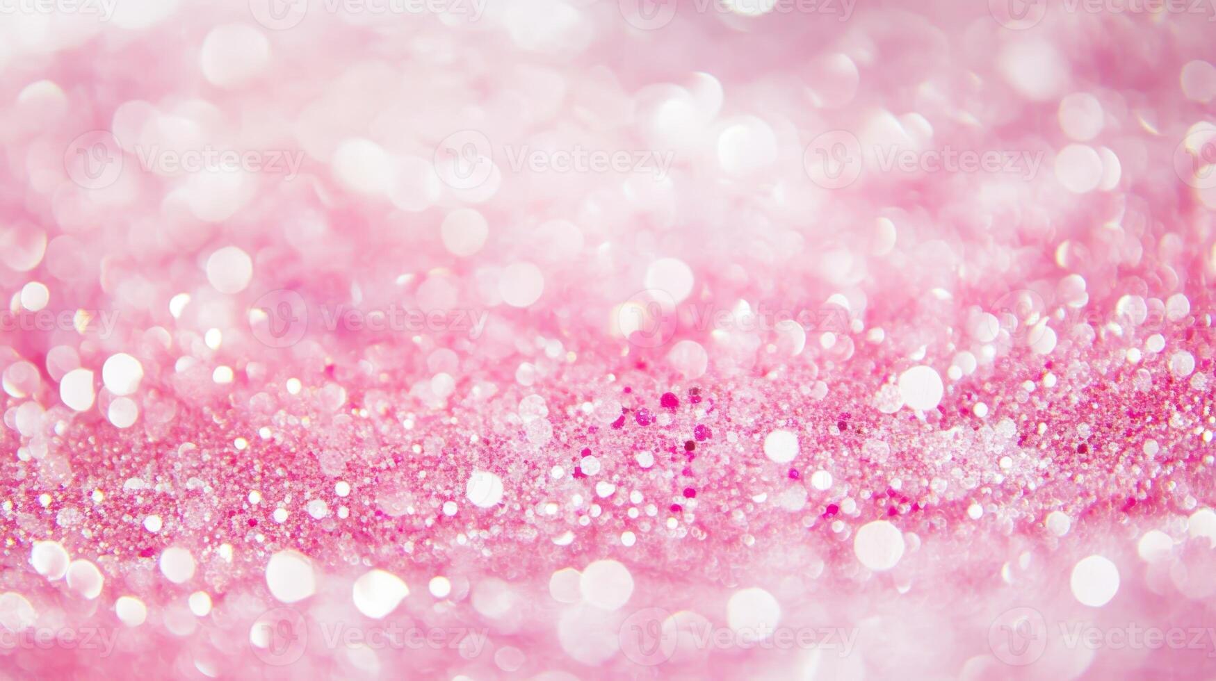Shimmering pink glitter creates a magical background effect suitable for celebrations and creative projects photo