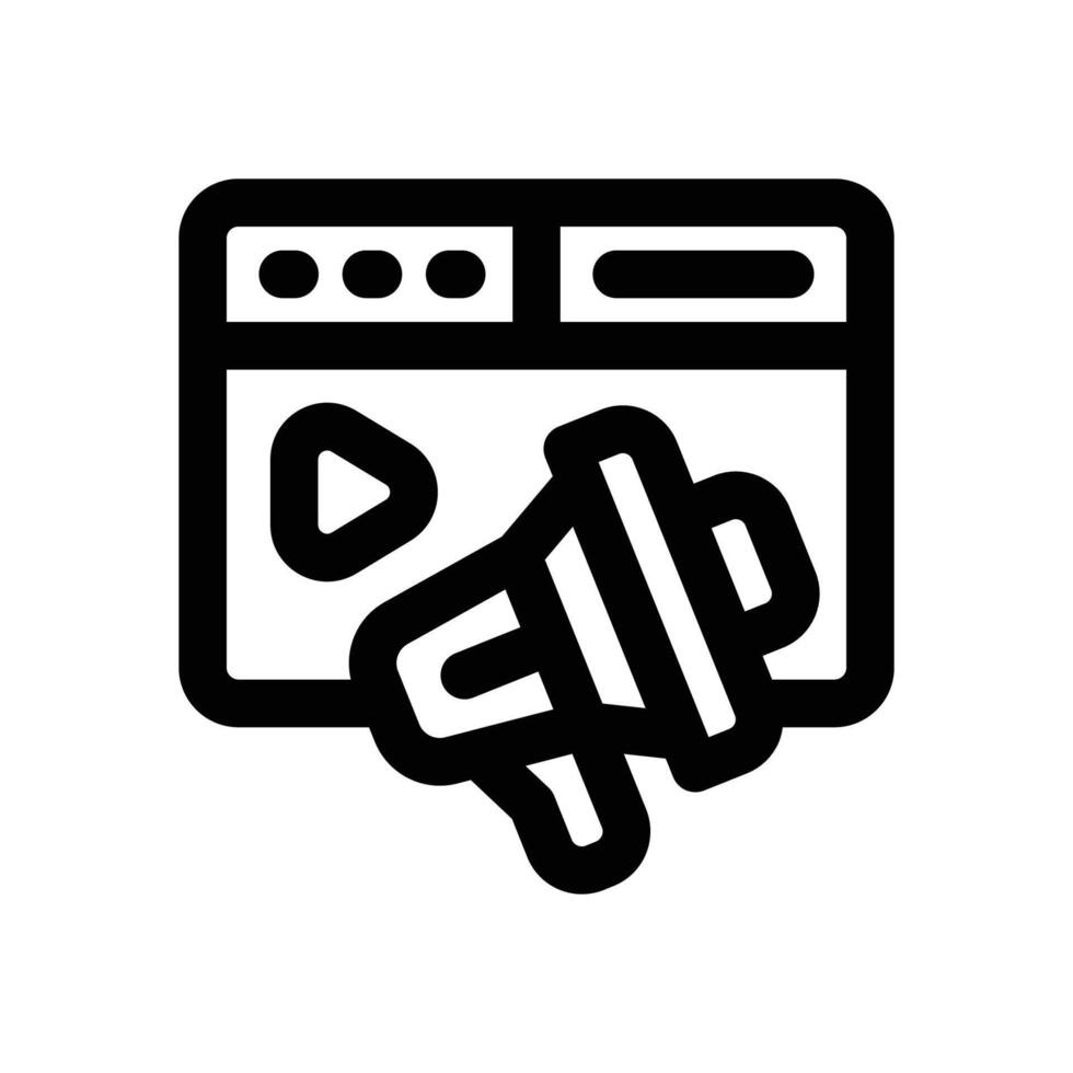 browser line icon. Clean and minimalist icon for websites and mobile apps. vector