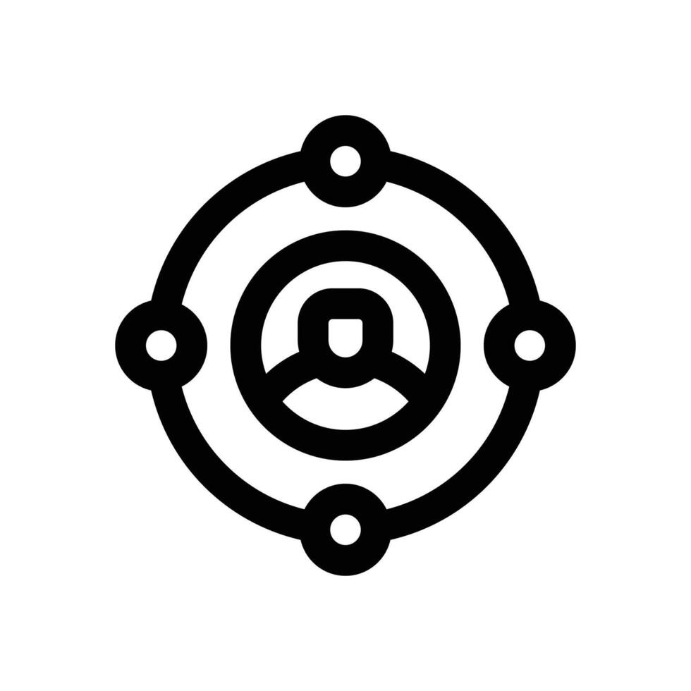 network line icon. Clean and minimalist icon for websites and mobile apps. vector