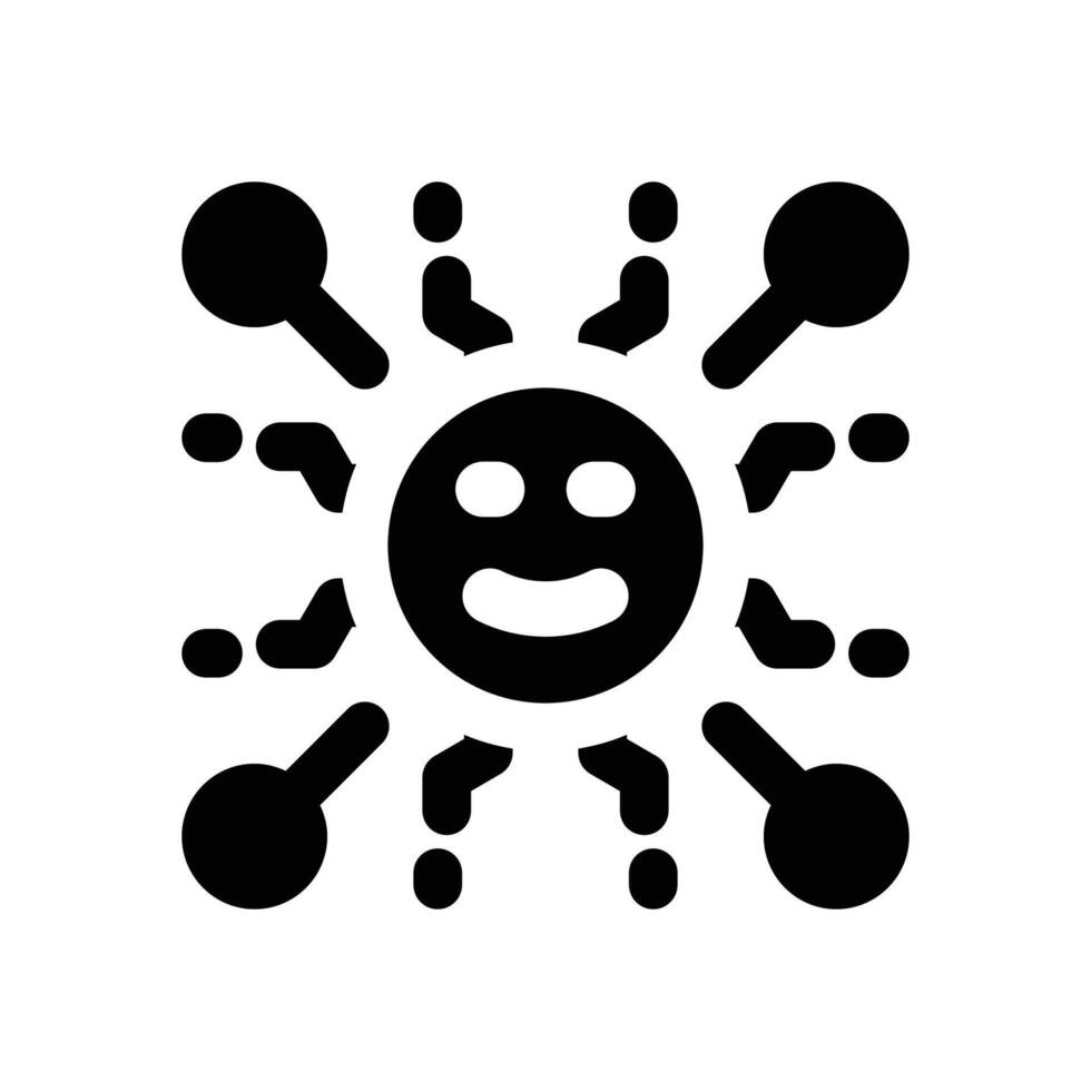 networking glyph icon. Strong and solid icon for websites and mobile apps. vector
