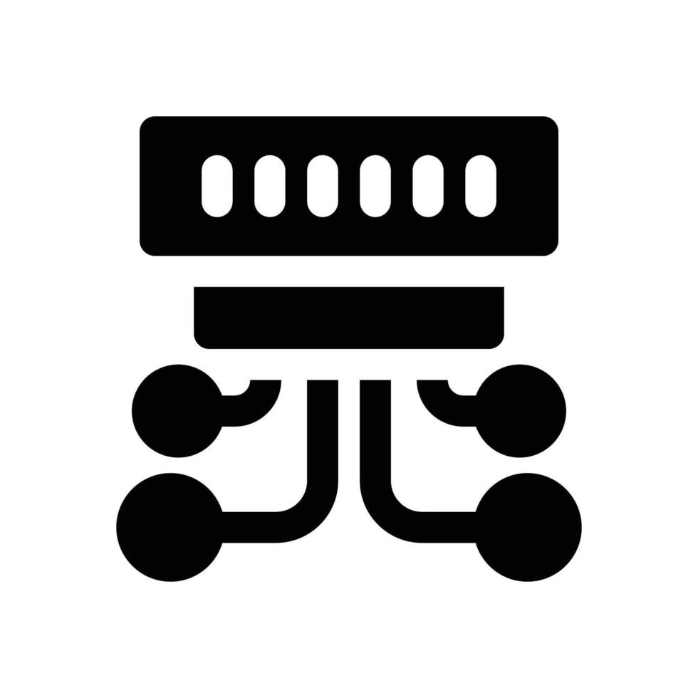 switch glyph icon. Strong and solid icon for websites and mobile apps. vector