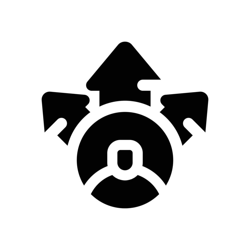 opportunity glyph icon. Strong and solid icon for websites, mobile interfaces, presentations, and visual branding. High quality and easy to edit. vector