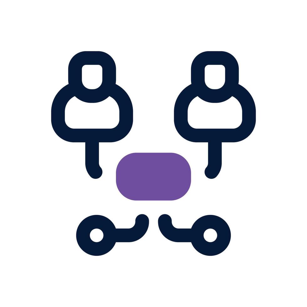 networking connection dual tone icon. Sleek and modern icon for websites and mobile apps. vector