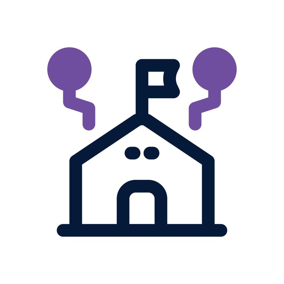 networking event dual tone icon. Sleek and modern icon for websites and mobile apps. vector