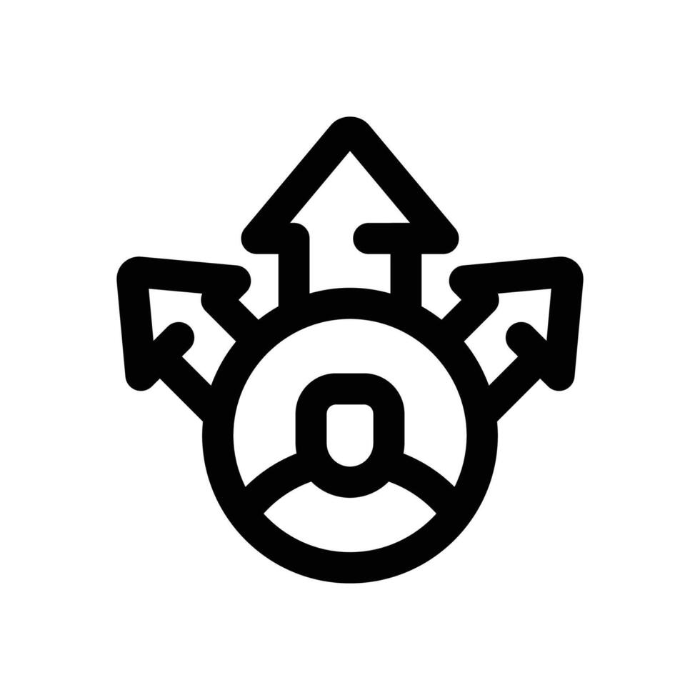 opportunity line icon. Clean and minimalist icon for websites, mobile apps, presentations, and logos. Fully scalable and customizable for any project. vector