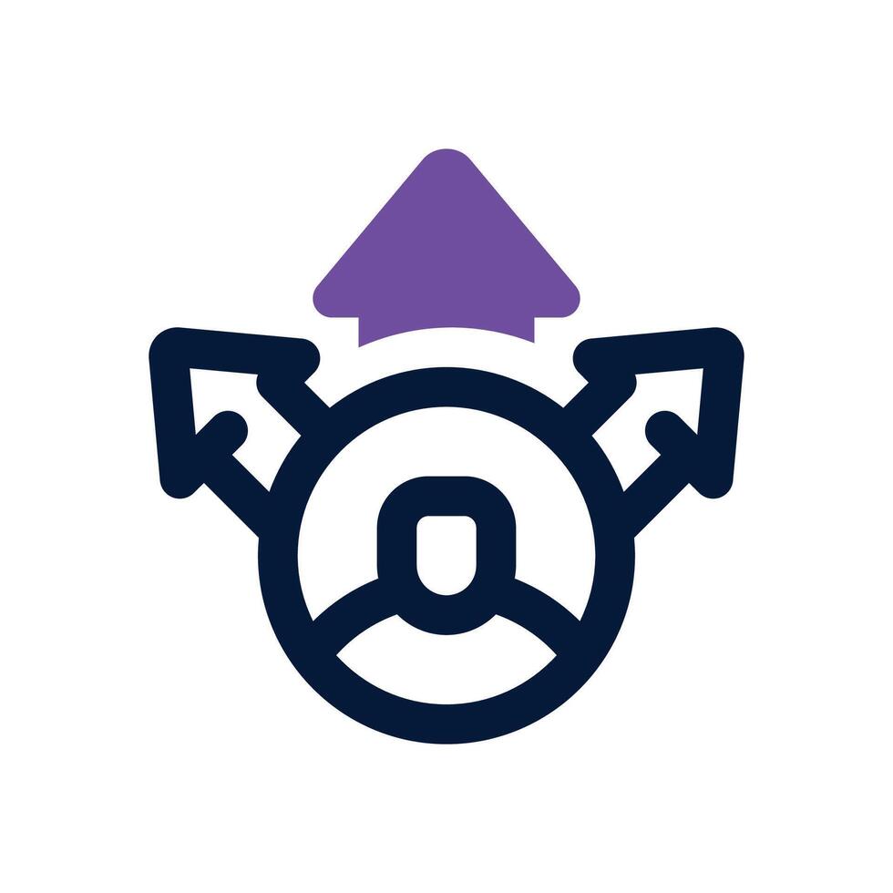 opportunity dual tone icon. Sleek and modern icon for websites, mobile apps, marketing materials, and corporate design. Fully scalable and ready to use. vector