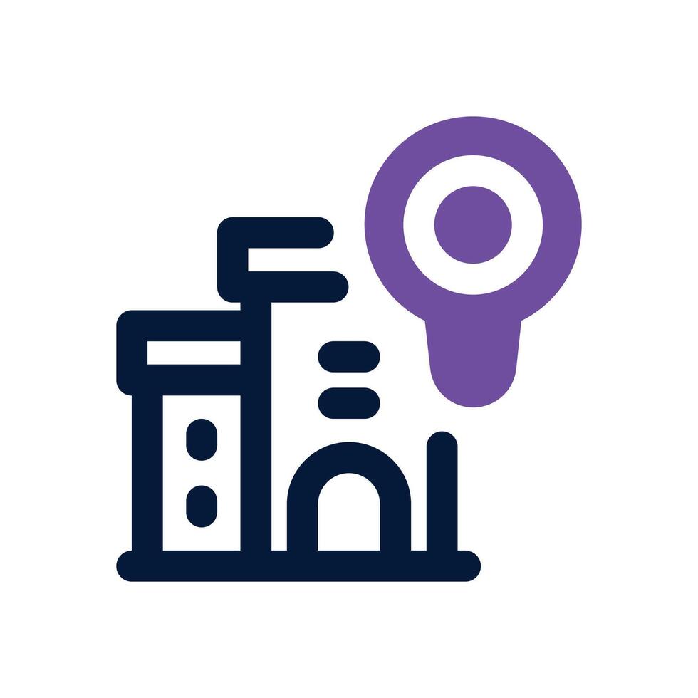 location dual tone icon. Sleek and modern icon for websites, mobile apps, marketing materials, and corporate design. Fully scalable and ready to use. vector