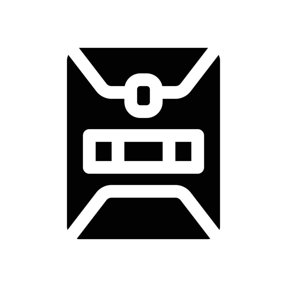 dossier glyph icon. Strong and solid icon for websites and mobile apps. vector
