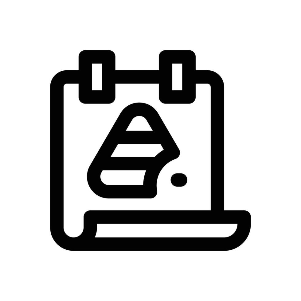 poster line icon. Clean and minimalist icon for websites and mobile apps. vector