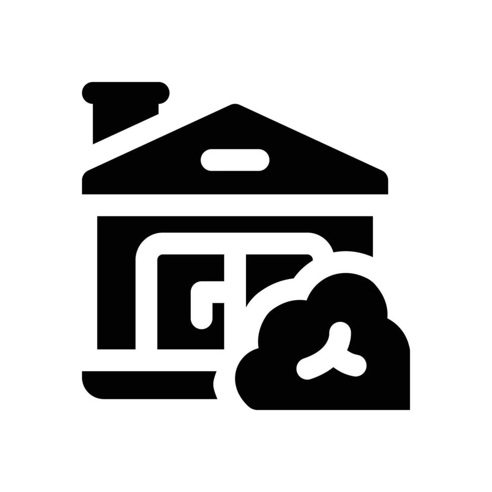 house glyph icon. Strong and solid icon for websites, mobile interfaces, presentations, and visual branding. High quality and easy to edit. vector
