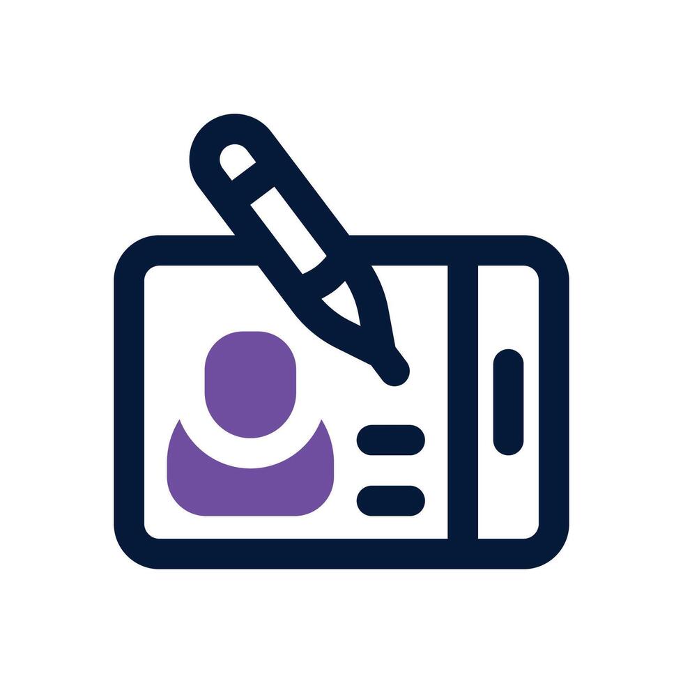 blogger dual tone icon. Sleek and modern icon for websites, mobile apps, marketing materials, and corporate design. Fully scalable and ready to use. vector