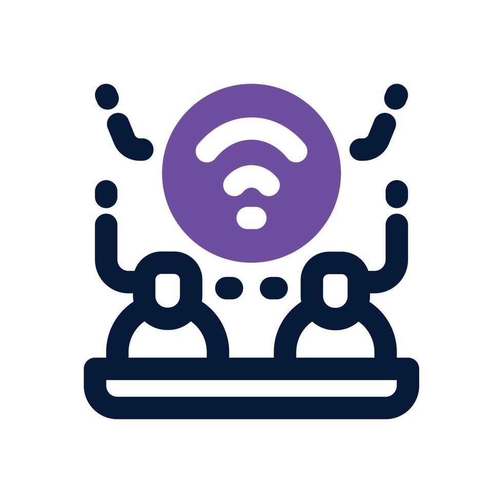 remote access dual tone icon. Sleek and modern icon for websites, mobile apps, marketing materials, and corporate design. Fully scalable and ready to use. vector