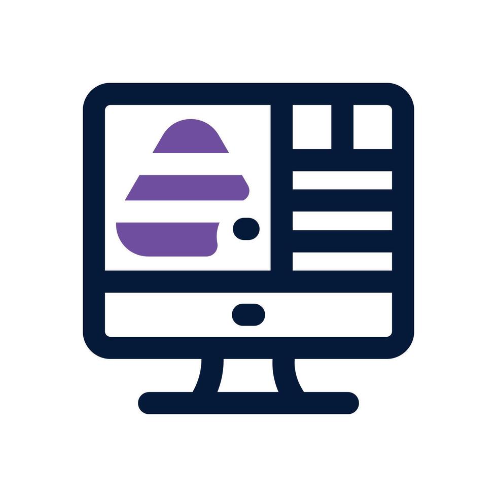 design dual tone icon. Sleek and modern icon for websites, mobile apps, marketing materials, and corporate design. Fully scalable and ready to use. vector