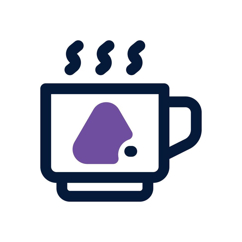 mug dual tone icon. Sleek and modern icon for websites, mobile apps, marketing materials, and corporate design. Fully scalable and ready to use. vector