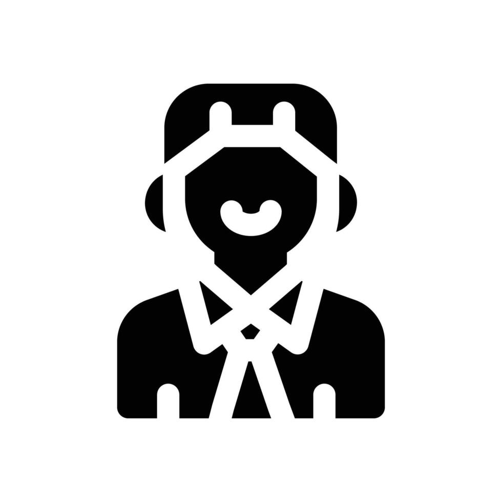 lawyer glyph icon. Strong and solid icon for websites, mobile interfaces, presentations, and visual branding. High quality and easy to edit. vector
