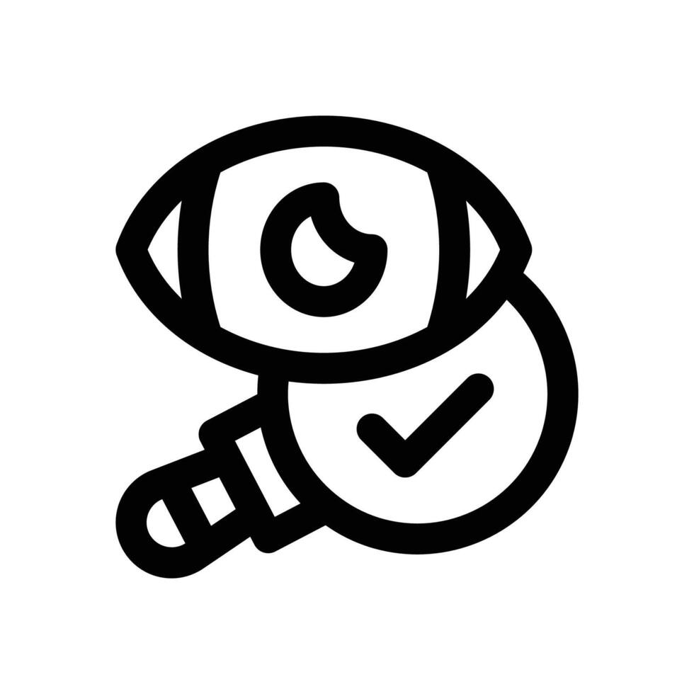 oversight line icon. Clean and minimalist icon for websites, mobile apps, presentations, and logos. Fully scalable and customizable for any project. vector