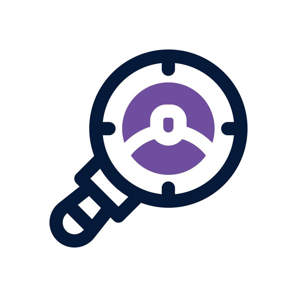 headhunting dual tone icon. Sleek and modern icon for websites and mobile apps. vector