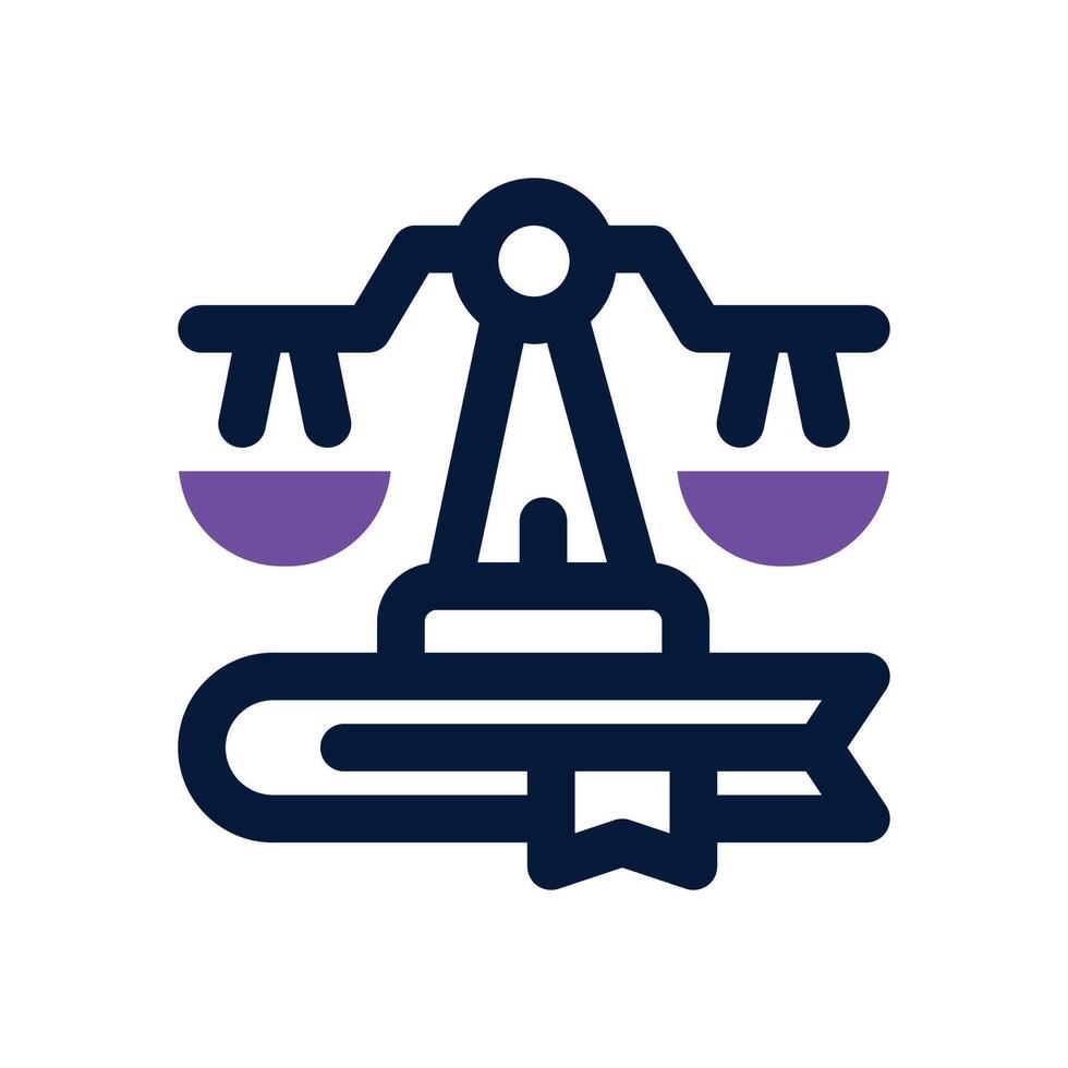 statute dual tone icon. Sleek and modern icon for websites and mobile apps. vector