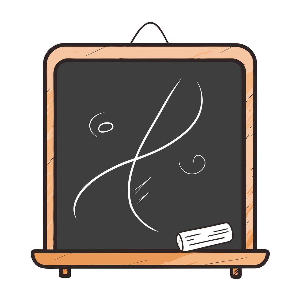 Abstract Chalkboard Icon with Modern and Innovative Design vector