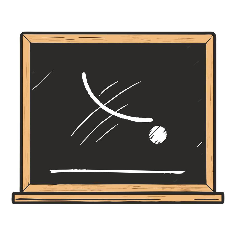 Simple Chalkboard Icon with Modern Design Elements vector